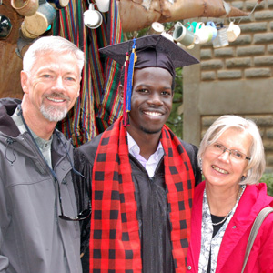 Tanzania - Gary and Judy Woods with Jack Gary, Jack, and Judy