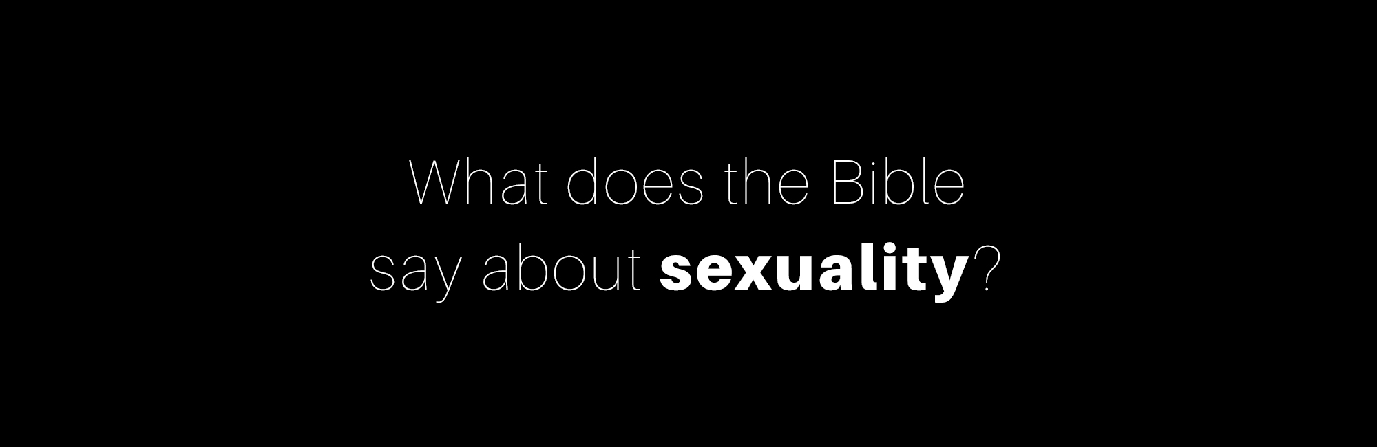 TBSE - Web Header - Sexuality