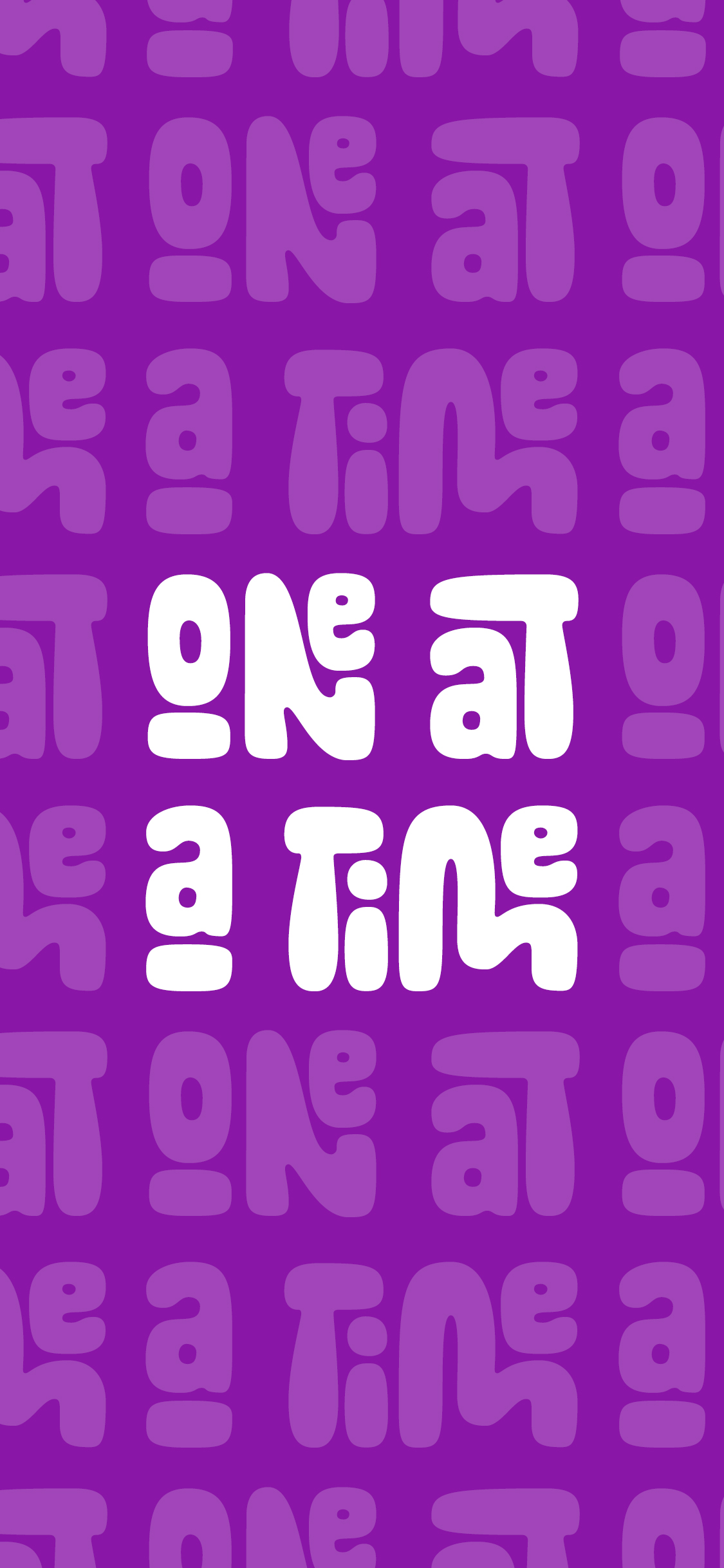 One at a Time - Digital Wallpaper (purple)