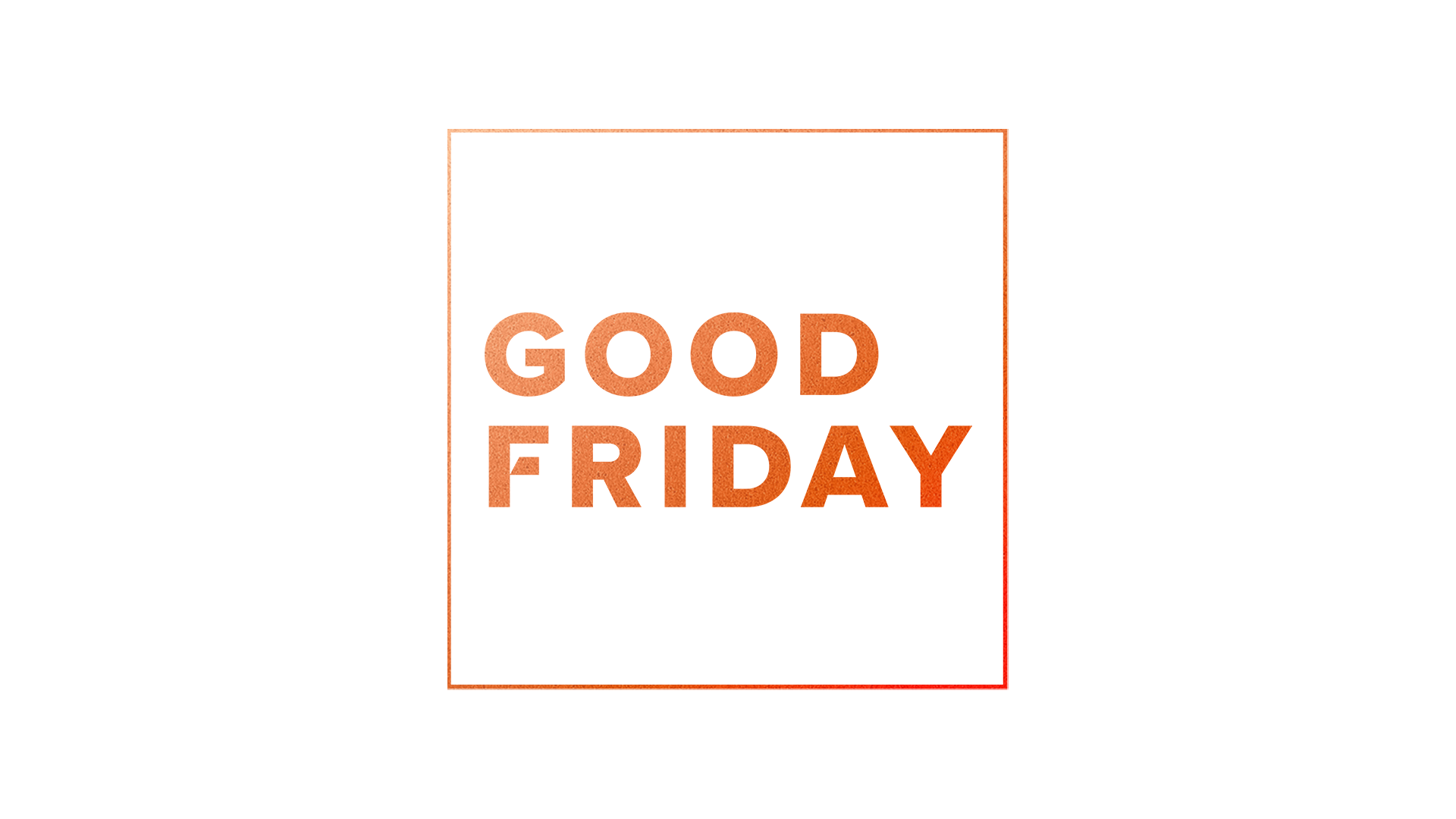 Good Friday (color isolated)
